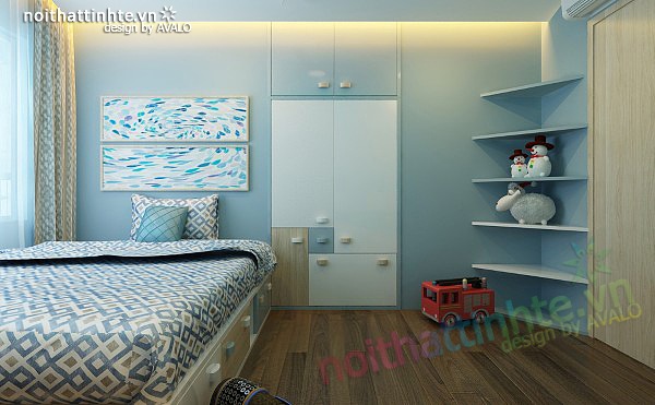 Thiết kế nội thất chung cư 90 m2 nhà anh Hoàng Minh Khai 202