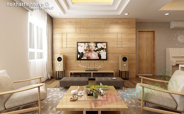 Thiết kế nội thất chung cư 90 m2 nhà anh Hoàng Minh Khai 03