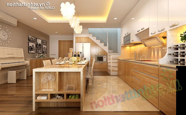 Thiết kế nội thất chung cư 90 m2 nhà anh Hoàng Minh Khai 06
