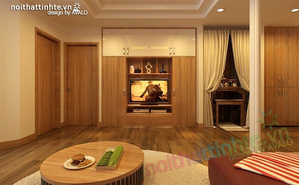 Thiết kế nội thất chung cư 90 m2 nhà anh Hoàng Minh Khai 09