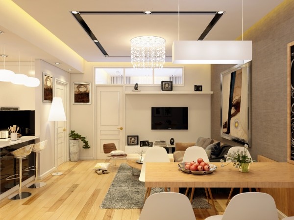 Các mẫu thiết kế nội thất phòng khách chung cư đơn giản đẹp mãn nhãn