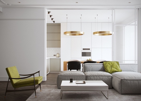 Mặc thiết kế nội thất đơn giản căn hộ vẫn vô cùng sang trọng và tinh tế