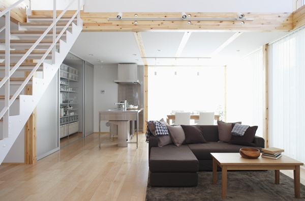 Ngôi nhà Nhật Bản với thiết kế nội thất tối giản, rộng rãi