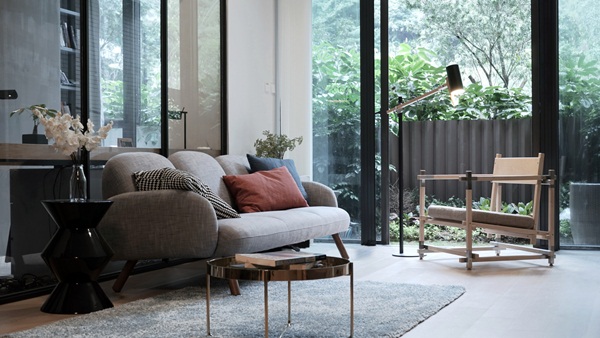 Thiết kế nội thất chung cư đẹp với chất liệu Á Đông đương đại