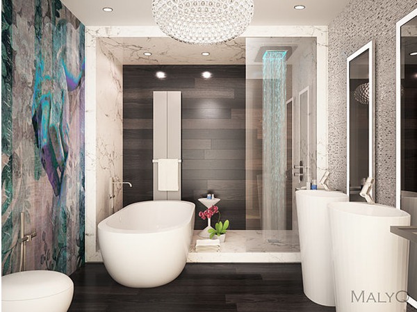 Phòng tắm nhỏ đầy phong cách nhờ thiết kế nội thất khéo léo