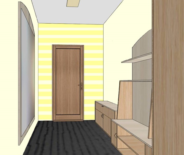 Ý tưởng thiết kế hành lang nhỏ cho căn hộ khiêm tốn